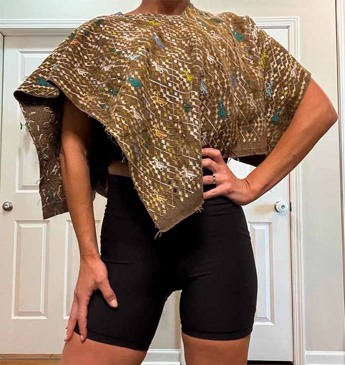 Model Wearing Huipil