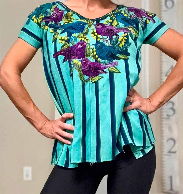 Model Wearing Huipil