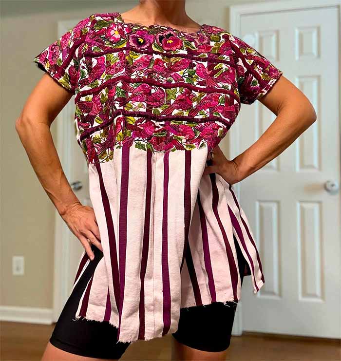 Model Wearing Huipil
