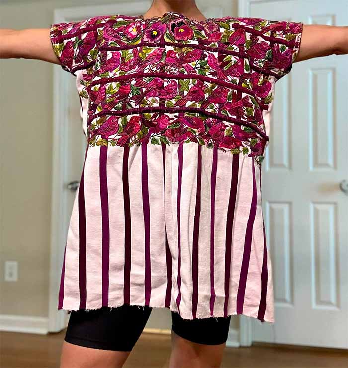 Model Wearing Huipil