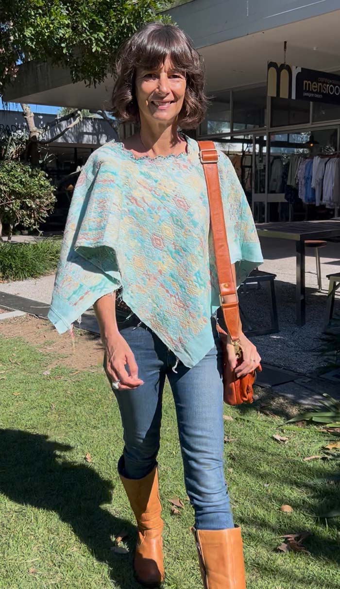 Willow wearing huipil
