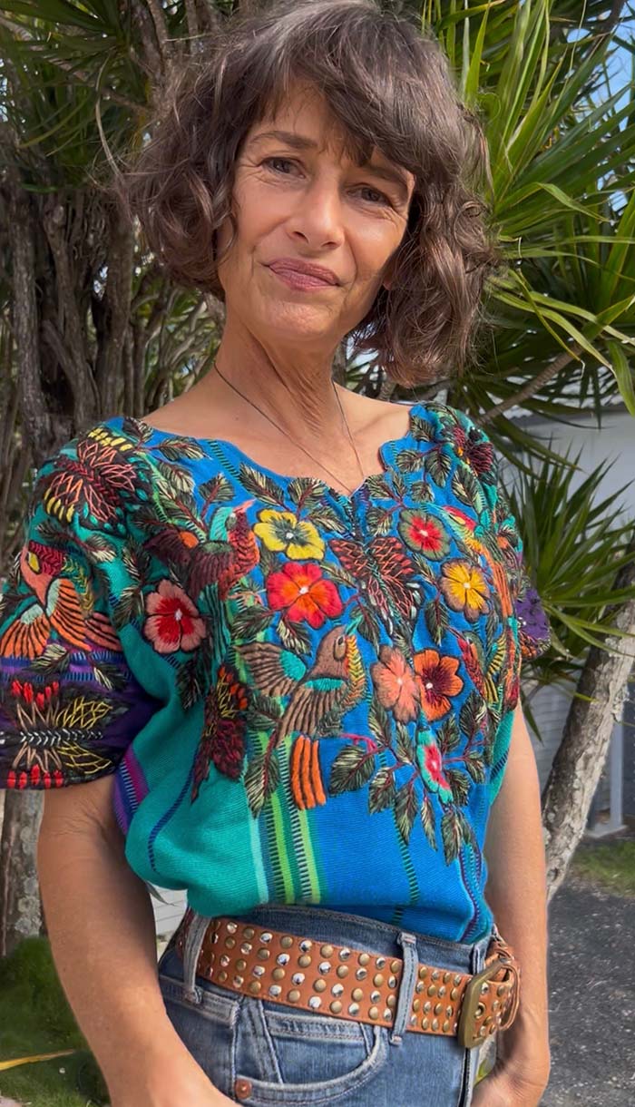 Willow wearing huipil