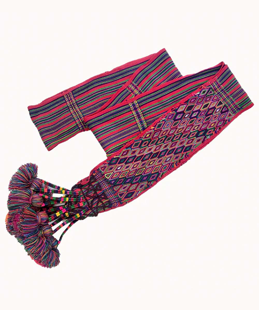 Guatemalan Tocoyal from Nebaj in red