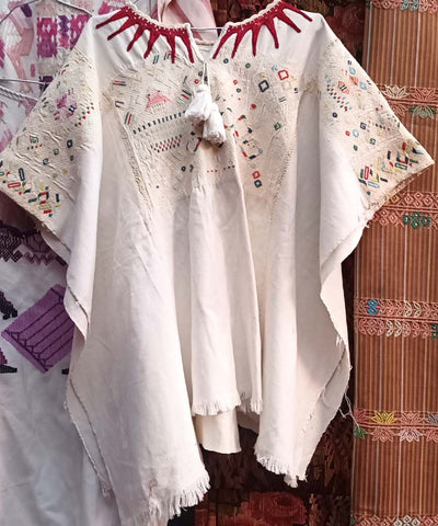 Embroidered Guatemalan huipil | Vintage textile