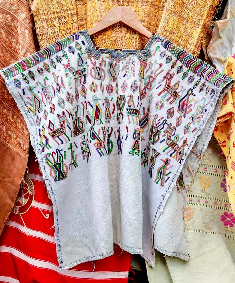 White Nebaj huipil