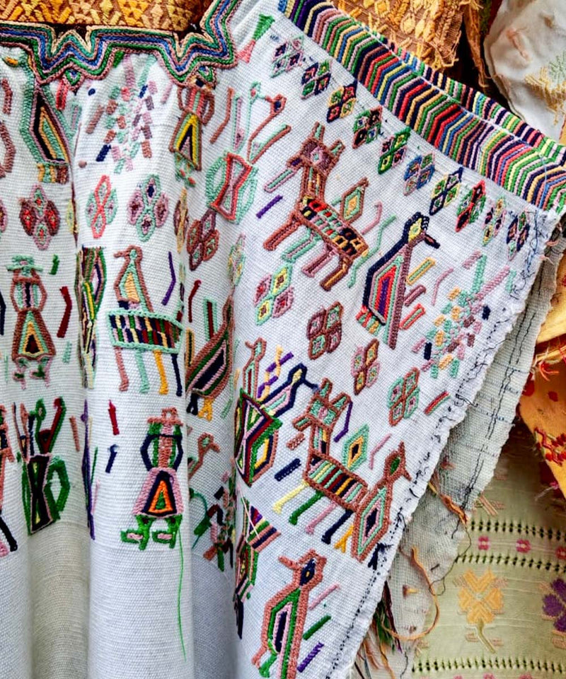White Nebaj huipil