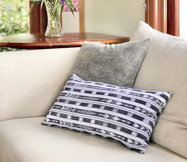 Zebra - Ikat Lumbar Pillow