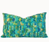 Vintage Textile Pillow - Green Coban XXIII