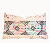 Vintage Textile Cushion -  Pink Nahuala X