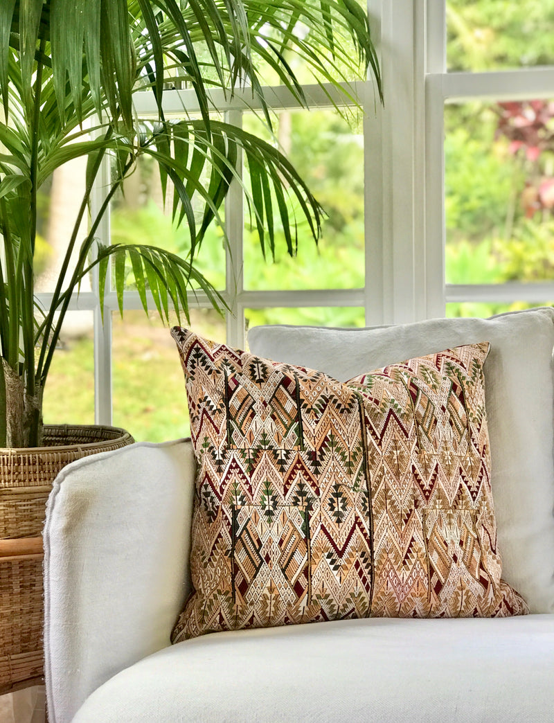 Guatemalan Huipil Pillows - Chichicastenango Geometric XXXVIII