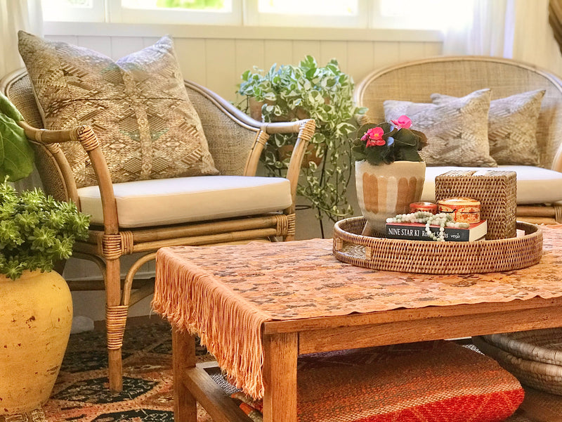 Guatemalan Textile - Silk Coban Table Cloth
