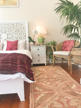 Huipil Pillows - Raspberry Pink Nahuala I