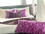 Guatemalan Huipil Pillow - Purple Coban II