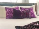 Guatemalan Huipil Pillow - Purple Coban II