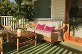 Guatemalan Huipil Pillow, vintage, hand woven colourful pink lumbar cushion from Coban