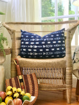 Blue Lagoon - Ikat Lumbar Pillow