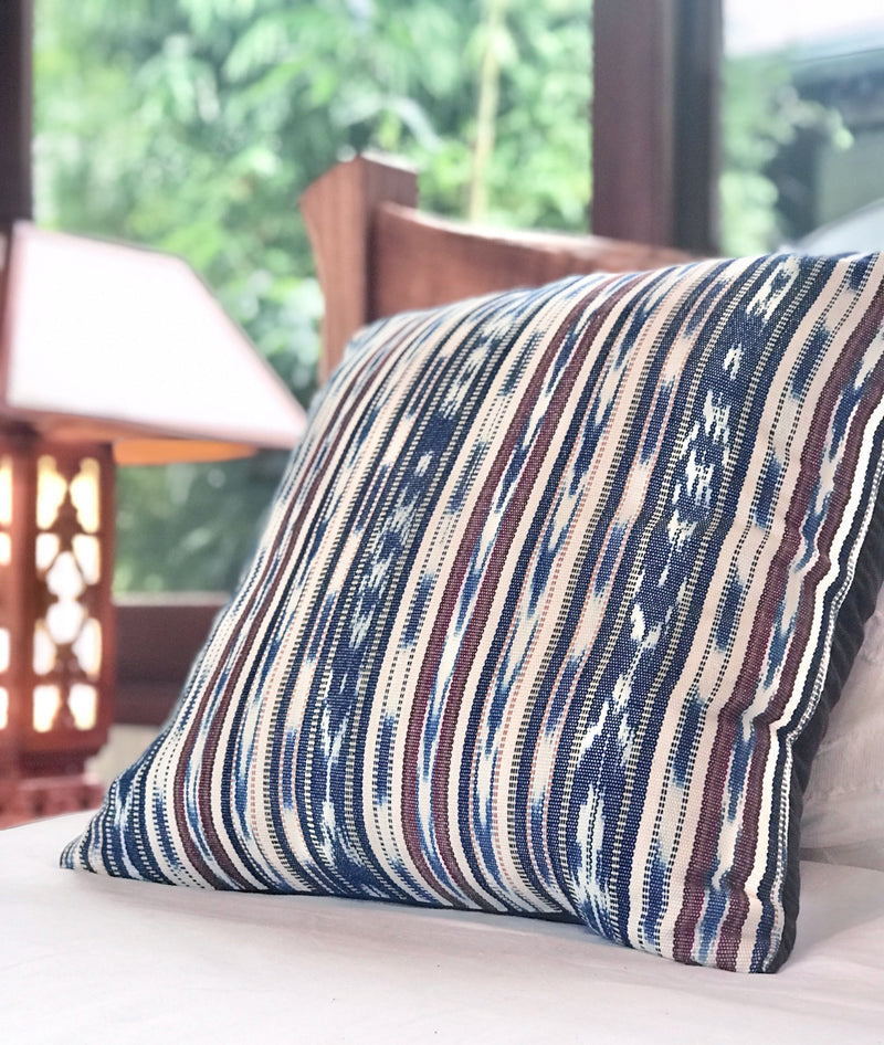 King Fisher - Ikat Throw Pillow