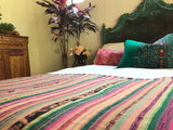 Guatemalan textiles, ikat pillow - Lamour Artisans