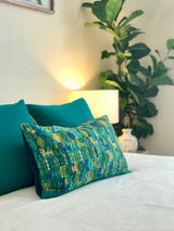 Vintage Textile Pillow - Green Coban XXIII