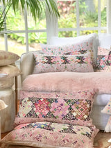 Vintage Textile Cushion -  Pink Nahuala XII