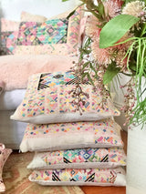 Vintage Textile Cushion -  Pink Nahuala XVI