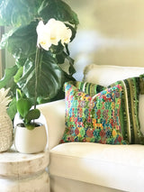 Guatemalan Huipil Textile - Green Coban IV
