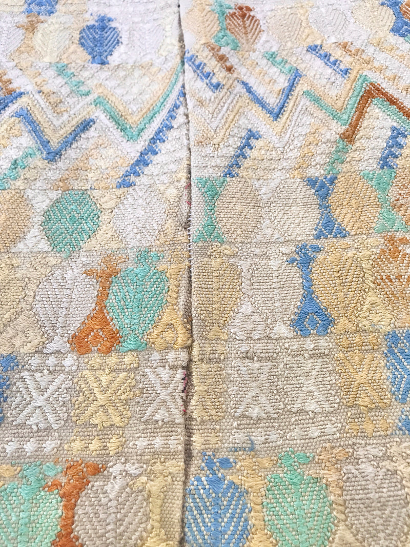 Vintage Textile Cushion -  Yellow Nahuala VIII