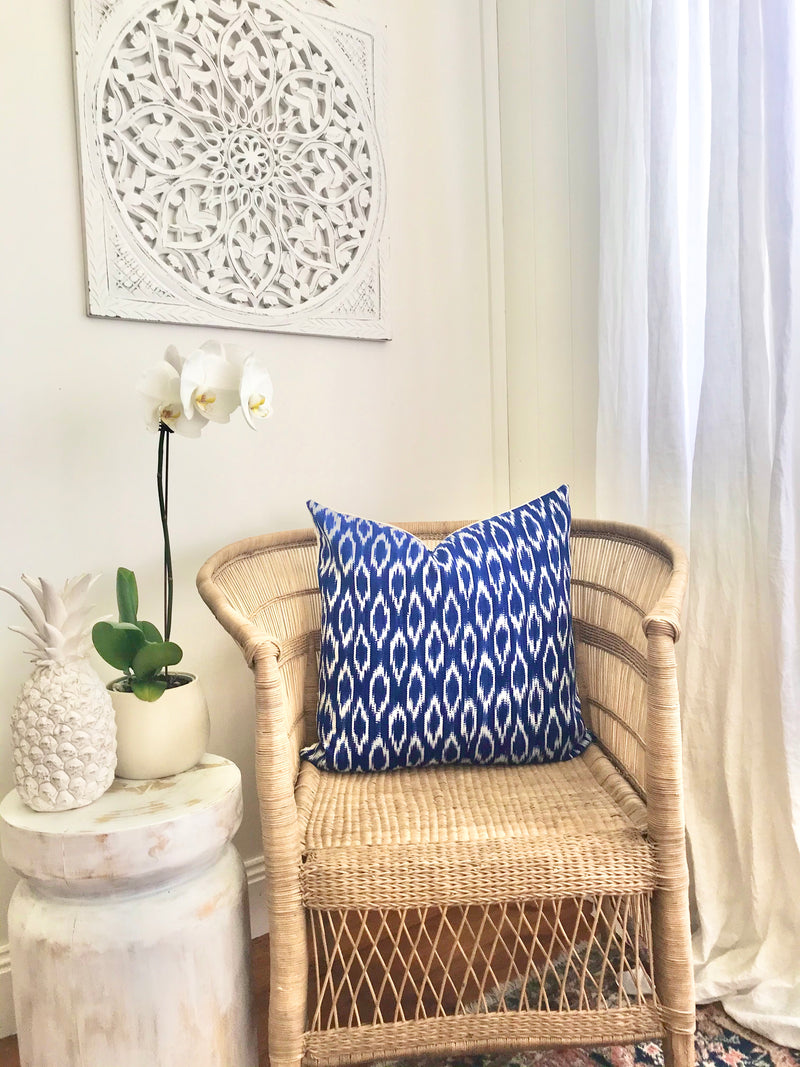 Indigo Ikat Textile