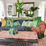 Guatemalan textiles, ikat pillow - Lamour Artisans