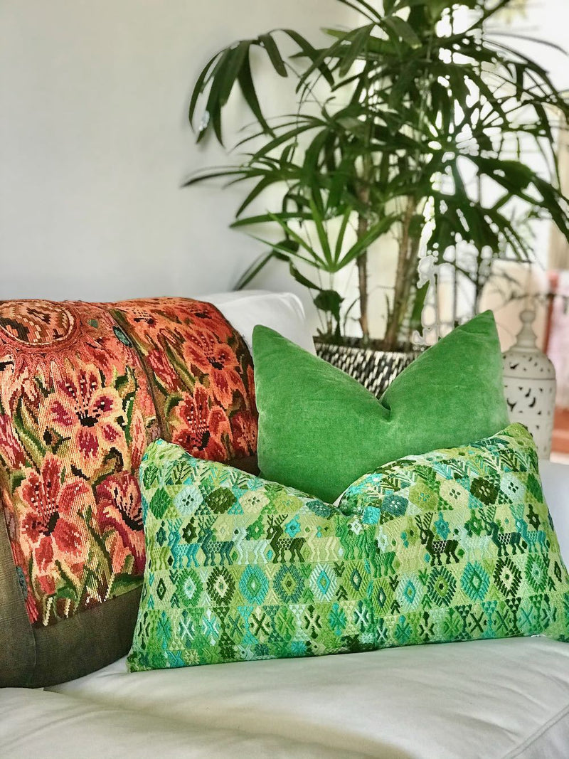 Guatemalan textiles, huipil pillow - Lamour Artisans