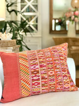 Vintage Textile Cushion - Terracotta San Juan Cotzal II