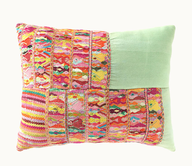 Guatemalan textiles, huipil pillow - Lamour Artisans