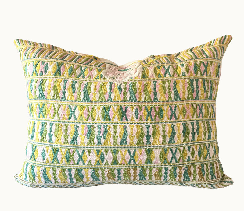 Guatemalan textiles, huipil pillow - Lamour Artisans