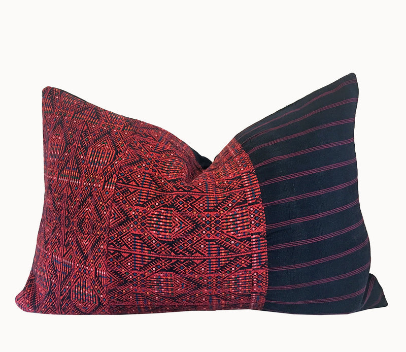 Guatemalan textiles, huipil pillow - Lamour Artisans