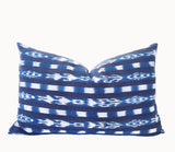 Blue Lagoon - Ikat Lumbar Pillow