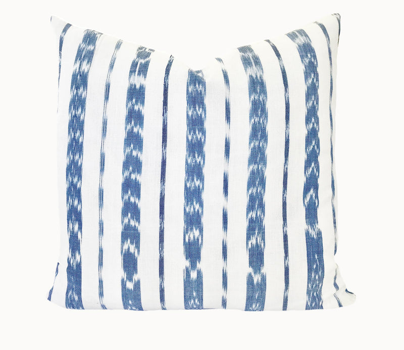 Handwoven Guatemala ikat pillow