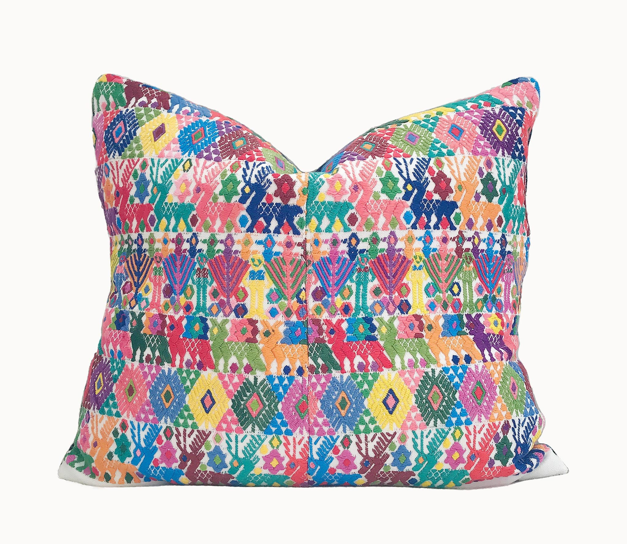 colourful vintage textile cushion