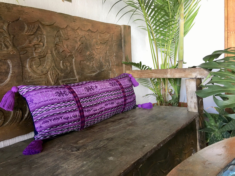 Guatemalan textiles, huipil pillow - Lamour Artisans