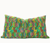 Guatemalan Huipil Pillows - Green Coban XXII