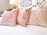 Huipil Pillows - Pale Pink Nahuala V