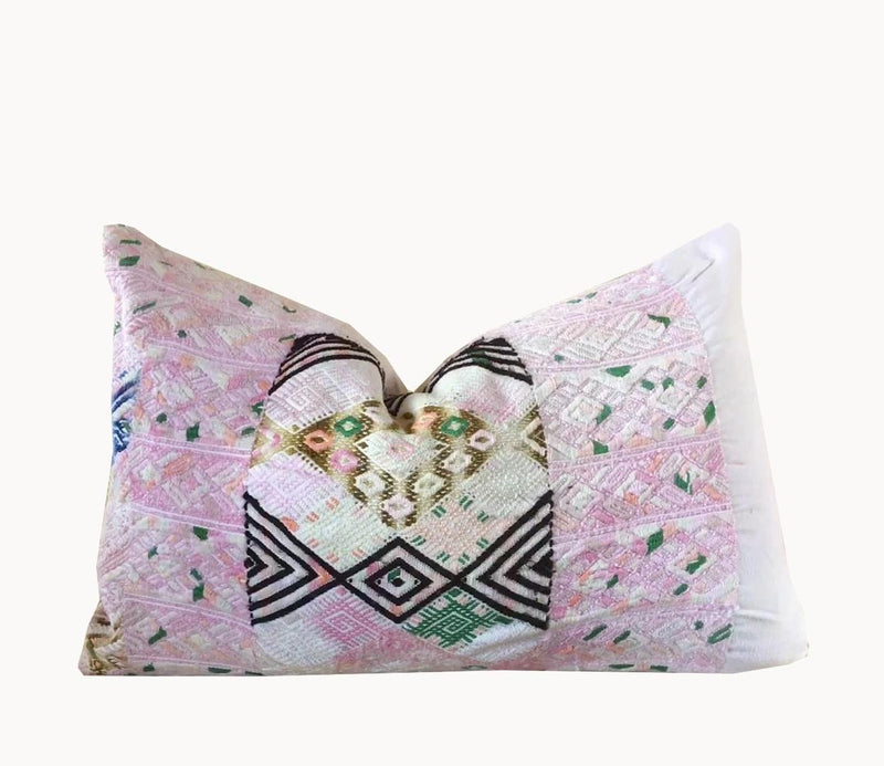 Guatemalan Huipil Pillow - Powder River